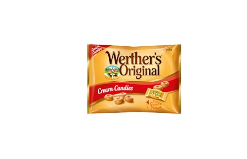 Werther's Original Caramelos Toffee de Mantequilla y Nata Fresca - Bolsa 1 kg - Sabor Clásico Cremoso - Sin Gluten y Aptos para Vegetarianos - Para Recetas de Repostería Caseras