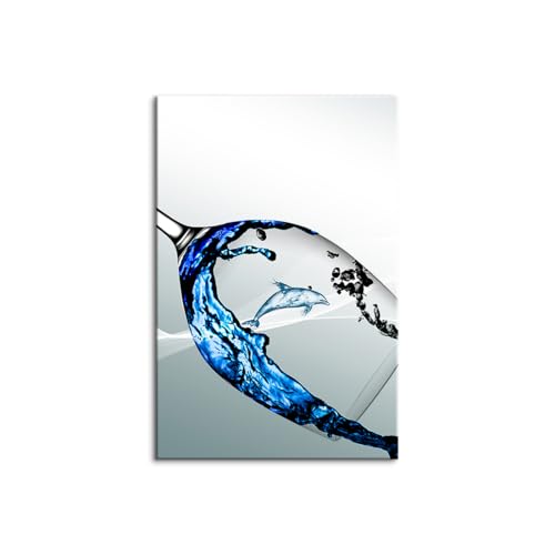 �Ǌ|���A�[�g �|�X�^�[ �G�� 3 ���Z�b�g �A�[�g�p�l�� ���C���O���X �L�b�`������G �A�[�g�t���[�� ���_�� �A�[�g�{�[�h �C���e���A �G �Q�� �_�C�j���O �C���e���A�������� �Ǌ|�� �ؘg�t���̊����i (70x100cm�i28x40in�j,A)