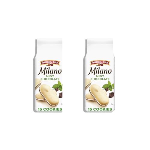 Image of Pepperidge Farm Milano Mint Chocolate Cookies, 7 OZ Bag (15 Cookies) (Pack of 2)