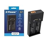 Chargeur XPower pour 2 accus 18650/20700/21700 - Chargeur X2 - X Power - Recharge USB