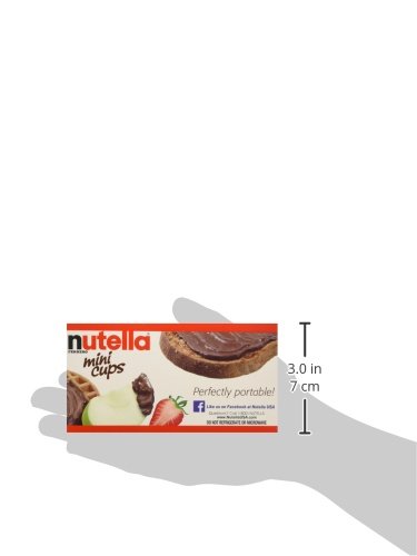 Nutella Ferrero Hazelnut Spread With Skim Milk Cocoa - Mini Cups - 3 Pack (5.2Oz Each Box) Made In Germany #TOP2