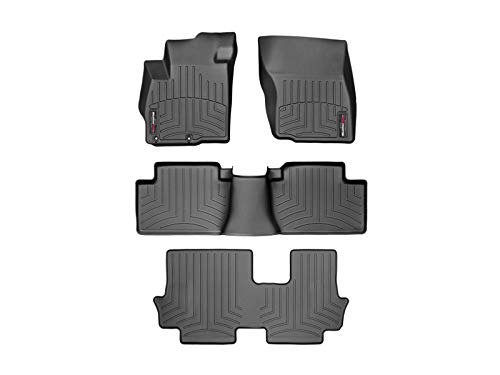 Weathertech Custom Fit Floorliner For Mitsubishi Outlander - 1St, 2Nd, & 3Rd Row (446511-44162-2-4), Black #TOP8