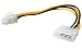 Produktbild ROLINE 11031019 Internes Power Kabel, 4 Polig HDD auf ATX12V-P4 4-Polig, 0,15m Mehrfarbig
