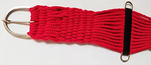 Barrigueira Quarto De Milha De Lã Torcida Para Cavalo (Vermelha)