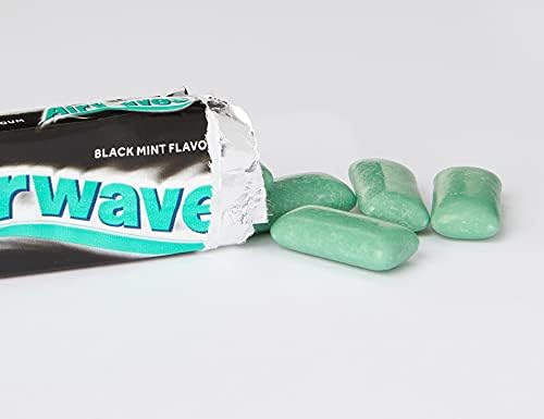 Airwaves Chewing Gum, Sugar free, Black Mint Menthol, 30 Packs of 10 Pieces