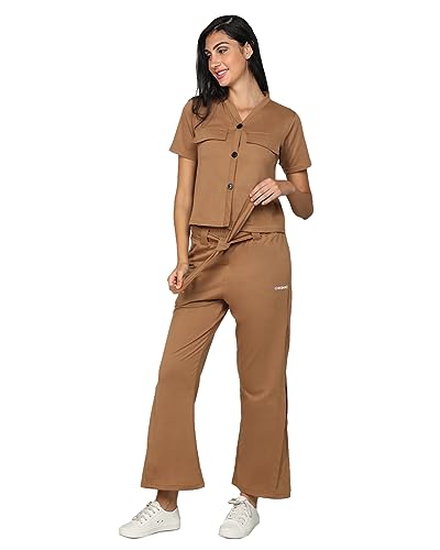 Image of CHKOKKO Women Jogging Suit Casual Summer Track Suit Co-Ord Set
