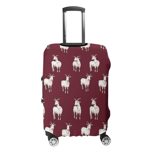 Goat Pattern Travel Luggage Cover for Suitcase 19-32 Inches Elastic Washable Baggage Protector4