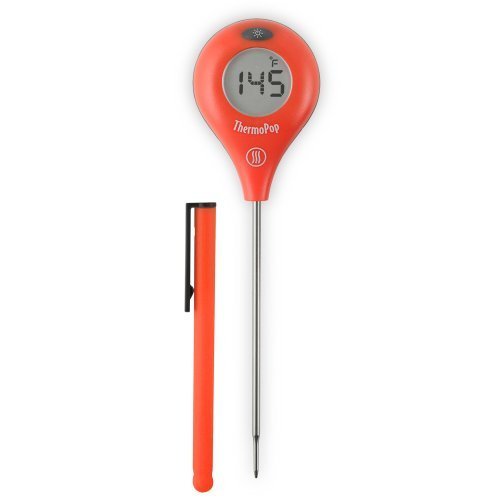 ThermoWorks ThermoPop SuperFast Thermometer with Backlit Rotating