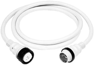 50Amp 125-250V Shore Power Cable - 25 in. - White