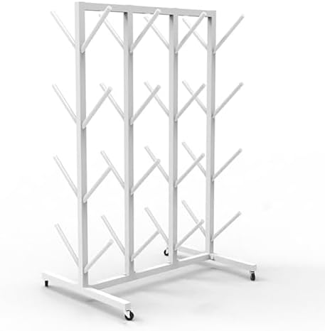 Multipurpose Commercial Display Rack for Boxing Gloves & Hand Targets - Space-Saving Fitness Equipment Organizer with Double-Sided Hooks for Home Gym & Studio Use