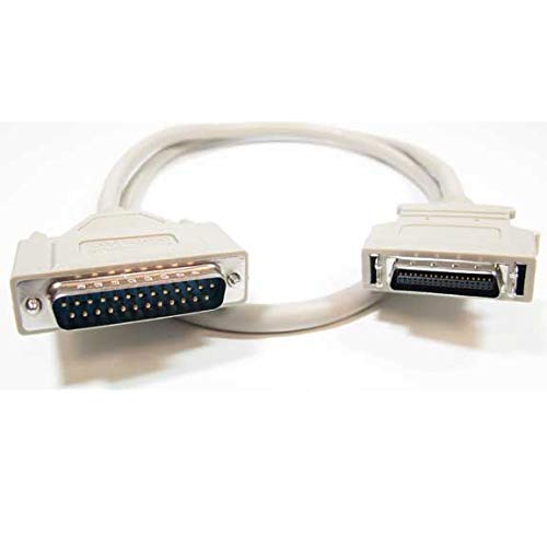 SF Cable, IEEE 1284 AC Micro-Centronics 36 Male to DB25 Male Cable for HP DeskJet & Laserjet Printers (3 Feet)