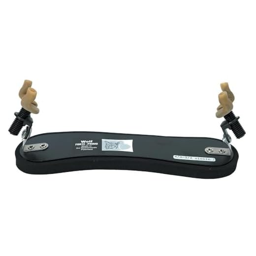 Wolf Almohadilla de Hombro"forte primo" (recta) para Violín 4/4-3/4 black