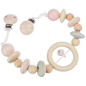 Hess 12969 Houten speelgoed, ketting van hout, naturel roze