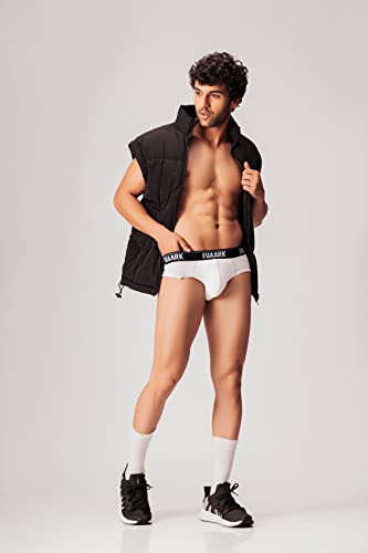 Image of FUAARK Men's Underwear Micro Modal Brief with Stretchy Fabric, Anti-Bacterial and Anti-Roll Waistband