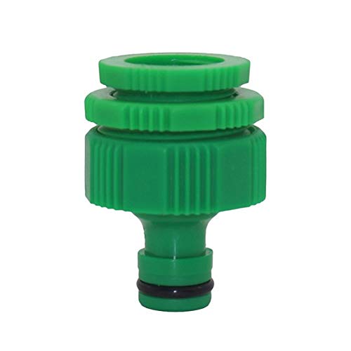 Conector de manguera de jardín 1", 3/4", 1/2" Rosca hembra adaptador del grifo de Agricultura Jardín conectores rápidos jardinería riego manguera del adaptador 50Pcs (Color : Green)