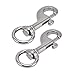 MUNEFE Rotating Snap Hook, Swivel Eye Snap Hook, Rotating Snap Hook Eye Bolt Suitable for Marine and Industrial Hardware (2Pcs 87mm)