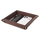 Finition exquise : cuir synthétique double couche avec une texture délicate, qui convient parfaitement à la forme du plateau et est facile à nettoyer. Il vous suffit de l'essuyer doucement avec un chiffon humide pour renouveler la brillance