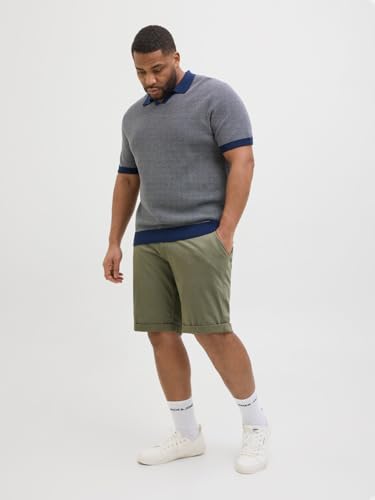 JACK & JONES Plus Size Regular Fit Chino Shorts Braun 40 – Ansicht 3