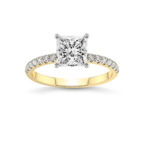 FRIENDLY DIAMONDS Lab Grown Diamond Ring For Women IGI Certified | 1-5 Carat Olivia Secret Halo Lab Diamond Ring | 14K Or 18K White, Yellow Or Rose Gold | FG-VS Quality2