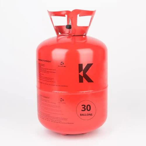 BOUTEILLE HELIUM POUR BALLON 30 - Petite Bouteille Helium Jetable - Bonbonne Helium pour Gonfler 30 Ballons - Gaz Helium pour Ballon (0.20 m3)