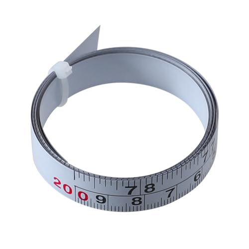 Cinta métrica adhesiva 1m de acero inoxidable miniatura 6