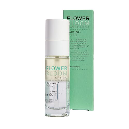 Flower Bloom, Hydra-Oil, Siero Viso Bifasico Seboregolatore A Base Di Canapa, Azione Purificante, Ideale Per Pelli Miste Con Imperfezioni, Made In Ita