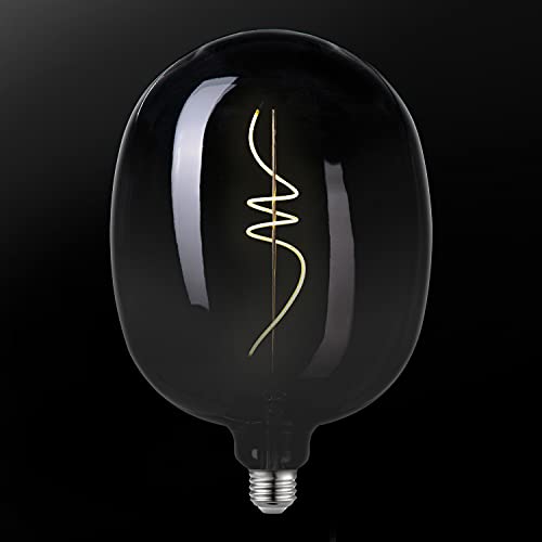 Globe Electric 35654 Luxe Luxury Oversized Smoked Glass LED Filament Light Bulb, 5 Watts (25 Watt Equivalent), Gradient Smoked Glass Design, 1800 Kelvin, 180 Lumens, 15 000 Hour Lifespan, Dimmable by Globe Electric - Image 7