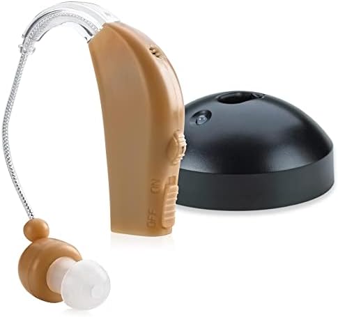 MEDca Rechargeable Ear Hearing Amplifier - Sound Amplifier with Rapid Charger - Skin