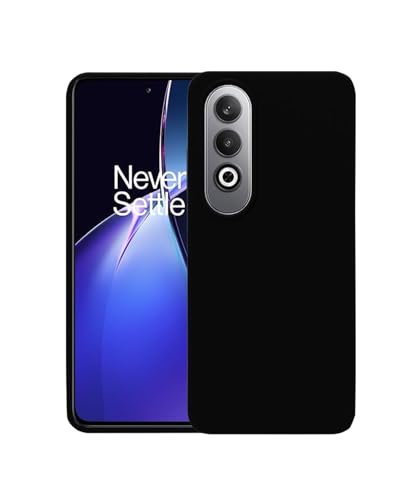 Image of LIRAMARK Liquid Silicone Soft Back Cover Case for OnePlus Nord CE4 5G (Black)
