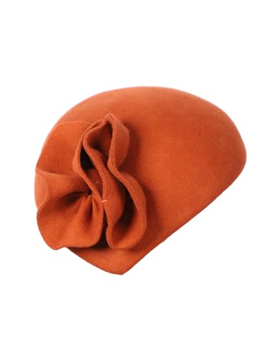 Sombrero de fieltro para mujer estilo fascinador miniatura 4