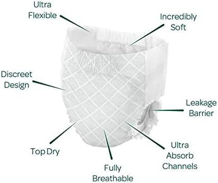 Bambo Dreamy Night Pants Nappies, Pull Up Pants, Eco Night Time Nappies Keep Beds Dry All Night, Pull Ups Training Nappies, Secure, Comfortable, Potty Training Pants, Girls L, Age 8-15, 35-50kg, 10PK