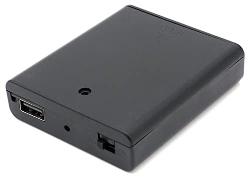 オーディオファン 電池ボックス USB出力対応 ON / OFF スイッチ付き USB-A メス 単3電池 4本 1.5V 6V (1.2V 4.8V) 単三電池 出力用 ケース オーディオファン 電池ボックス USB出力対応 ON / OFF スイッチ付き USB-A メス 単3電池 4本 1.5V 6V (1.2V 4.8V) 単三電池 出力用 ケース