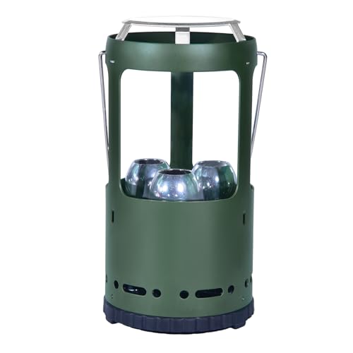 XVBITOR Candle Lantern for Real Candles Compact Aluminum Camping Candle Lantern Windproof Outdoor Lantern Candle Holder for Camping Hiking and Power Outages Without Candles