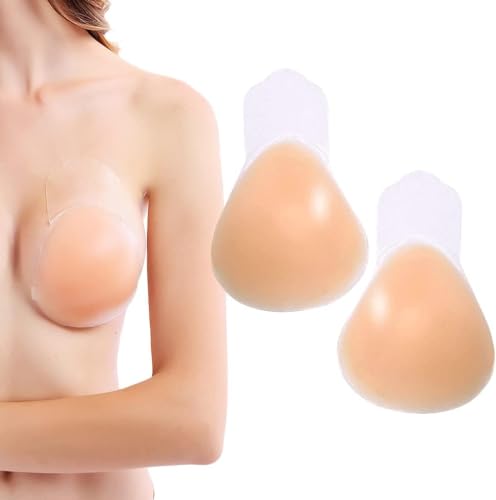 Stock Líder-Sujetador Adhesivo Silicona, Copa Invisible Push Up sin Tirantes Nudebra Uso en Vestido de Boda, Vestido de Noche, Festivales para Mujer Sostén Cómodo Reutilizable