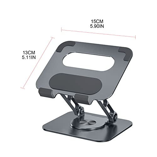 Soporte de escritorio para tableta ajustable y giratorio de aluminio 2