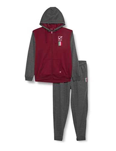 GIVOVA Italia 101 Traje, Granate/Gris Oscuro, XS Men's, Granate / Gris oscuro