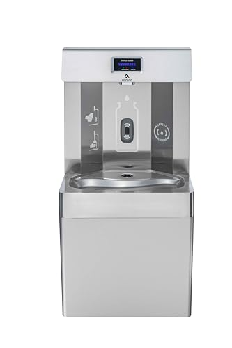 Image of Avalon Wall Mounted Water Fountain with Bottle Filling Station, High Capacity Cooling, Sensor Dispensing, Self Cleaning, Digital Bottle Counter Display, Dual Filtration, ADA Compliant