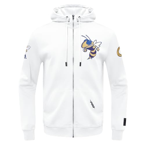 Image of Pro Standard Mens College Classic Chenille Cotton Double Knit Full Zip Hoodie