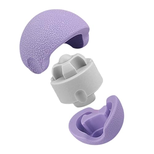 TOVINANNA 3-in-1 Massage Ball Massagers for Neck and Back Ball for Massaging Deep Tissue Massage Ball Multi-use Massage Ball Leg Massage Ball Back Massage Ball Purple Fitness TPE Foot Roller