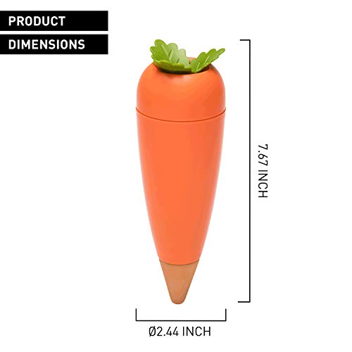 Peleg Design Care-It Plant Watering Device, Terracotta Vacation Plant Waterer Slow Release for Indoor and Outdoor Plants, Self Irrigation Watering System, Carrot Design