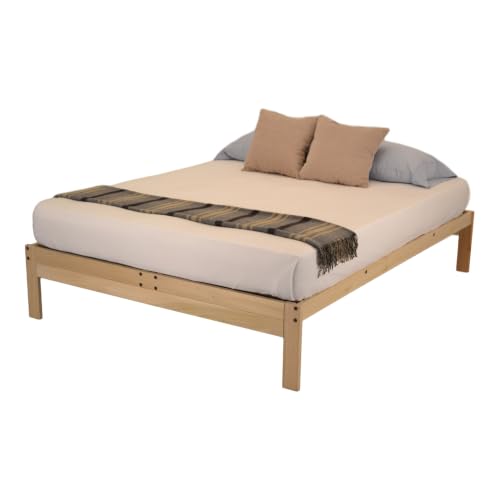 KD Frames Nomad Queen Platform Bed Frame, Solid Poplar Wood, Made...