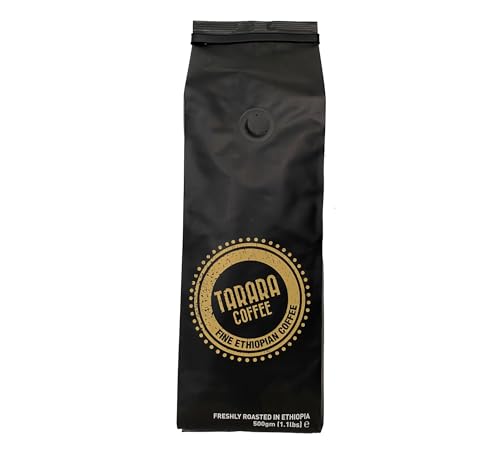 Tarara Coffee - Premium Whole Bean Coffee - 100% Pure Ethiopian Arabica - Medium-Dark Artisan Roast - Rich & Aromatic - 500g