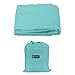 PATIKIL 47x82 Inch Sleeping Bag Liner, Soft Lightweight Travel Camping Sheet Sleep Sack Compact Sleep Bag with Carry Bag for Adults Camping Travel Hotel, Pacific Blue