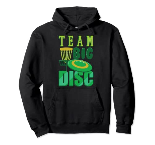 Team Big Disc, Funny Disc Golf Basket Ultimate Frisbee Frolf Sudadera con Capucha
