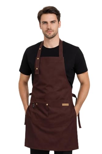 Avental de Cozinha Impermeável Profissional com Bolso