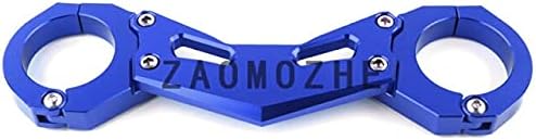 Accessories Motorcycle Front Fork Bracket CNC Shock Absorber Damper Balance Brace for Kawasaki Z900 2017 2018 - (Color: Blue)