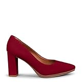  Urban – Zapatos de tacón Alto de Ante, Granate, EU 38