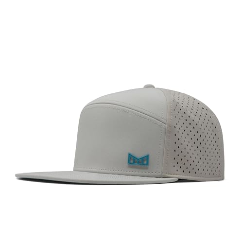 Image of melin Trenches Icon Hydro, Performance Snapback Hat, Water-Resistant Flat Bill Caps for Men & Women, Golf, Running or Workout