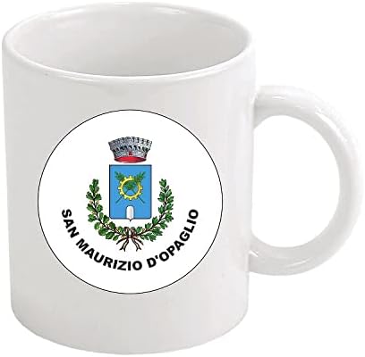 MUG . ARMORIAL EMBLEM SAN MAURIZIO D OPAGLIO NOVARA ITALY