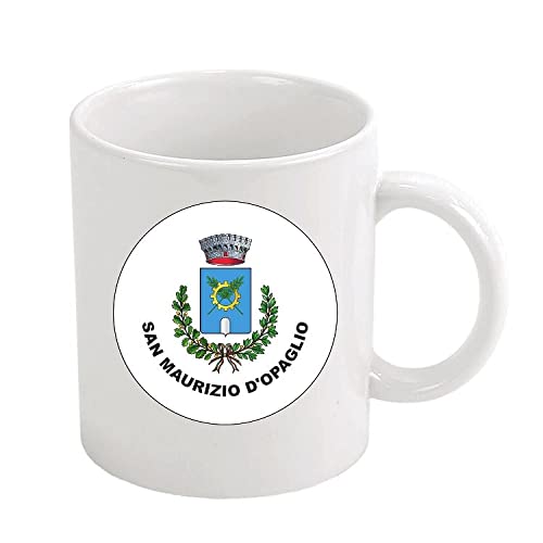 MUG . ARMORIAL EMBLEM SAN MAURIZIO D OPAGLIO NOVARA ITALY